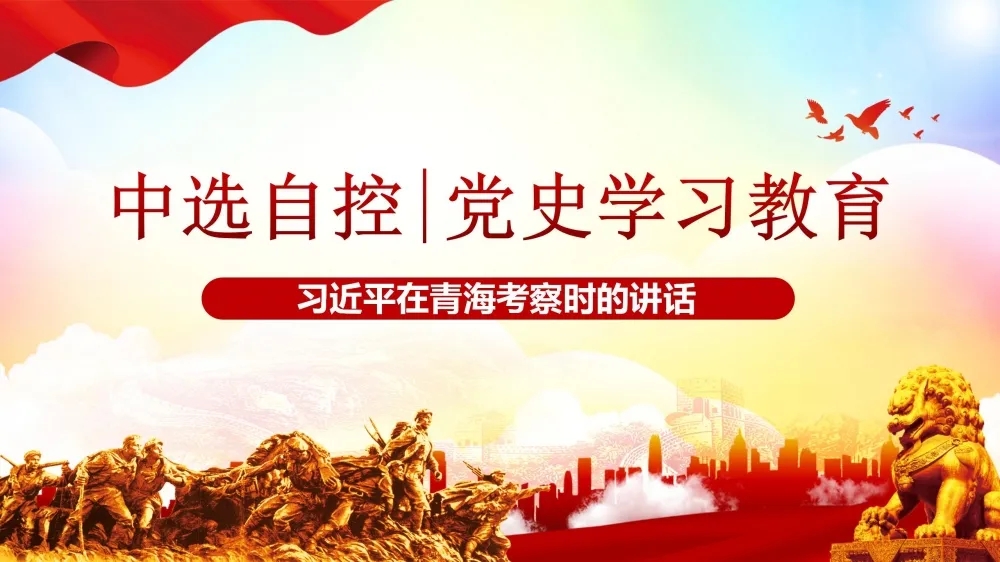 黨史學(xué)習(xí)教育 | 習(xí)近平在青?？疾鞎r(shí)的講話